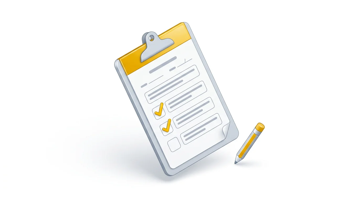 AI receptionist collecting caller details on a clipboard for accurate quotes