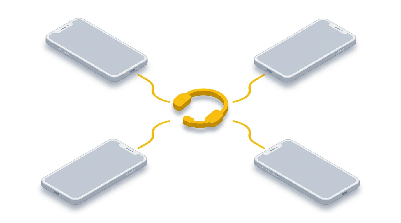 AI receptionist handling multiple simultaneous phone calls at once